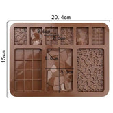 Molde Silicona Chocolatinas Mini Surtidas Textura Corazón